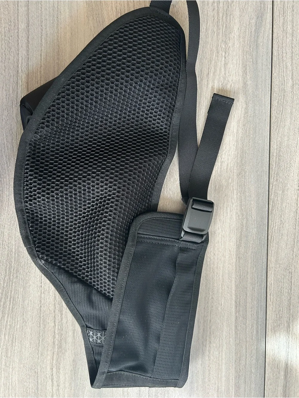 The North Face Black Sling Belt Bag with White Logo